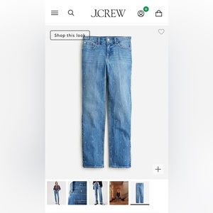 J.Crew '90s classic straight jean with rhinestones, 25